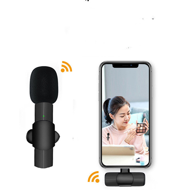 Microphone Lavalier sans fil Réseau Téléphone portable rouge